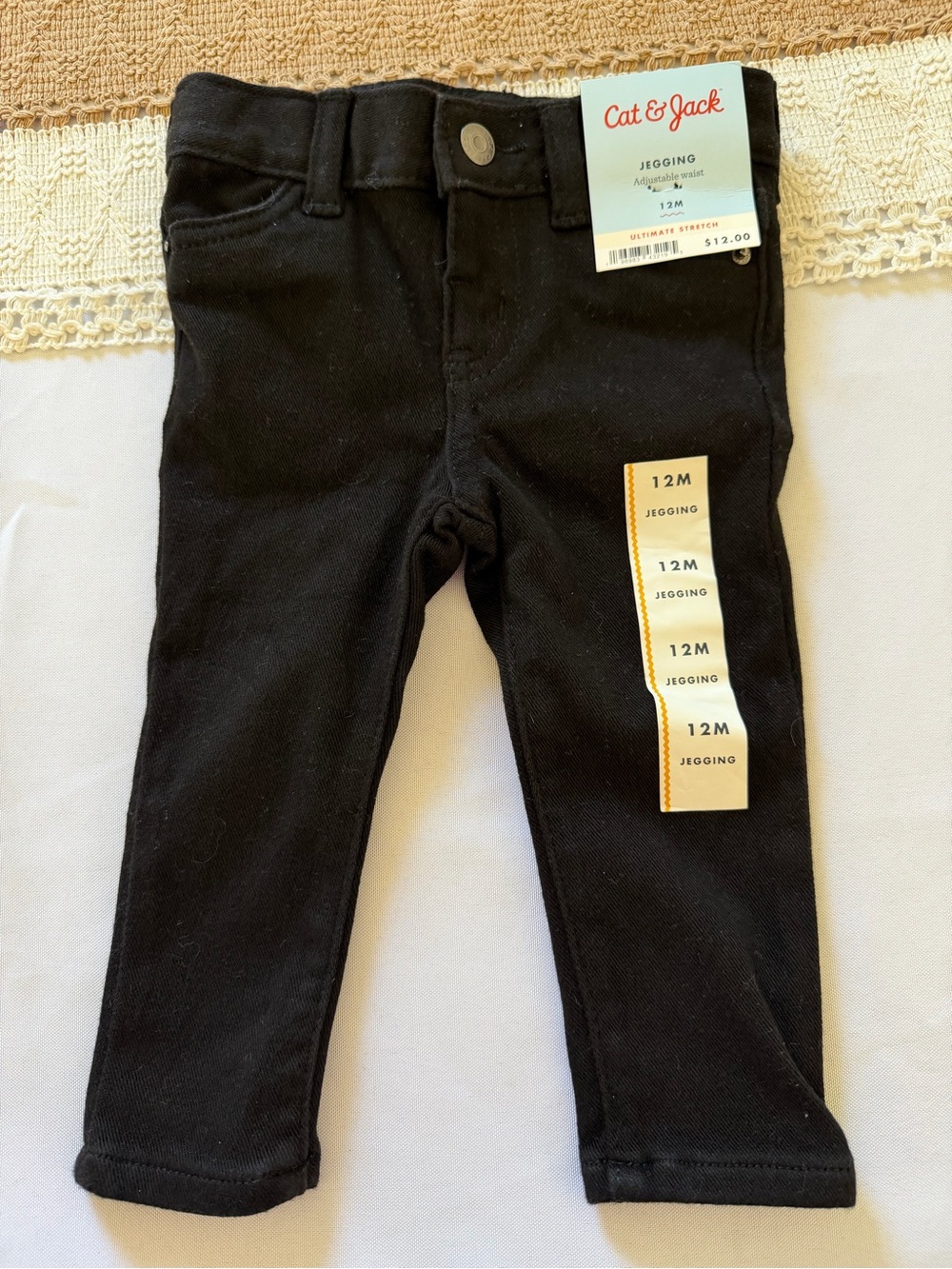 NWT Cat & Jack toddler girl Jeggings -Ultimate Stretch, Black
